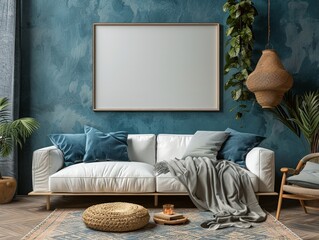 Elevate Your Interior Design with Isolated White Screen Frame - Minimalist Decor Inspiration