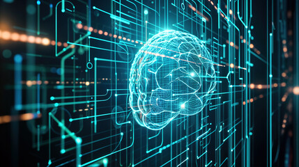 Futuristic Visualization of a Digital Brain Network in a Cyber Environment