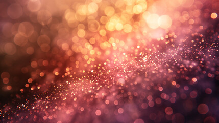 Exquisite bokeh, gold and pink hues