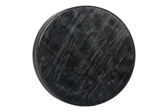 Hockey puck isolated on transparent background