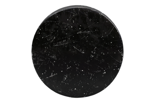 Hockey puck isolated on transparent background