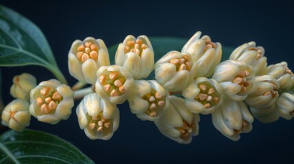 A close-up of white flowers with yellow centers, showcasing their delicate beauty.