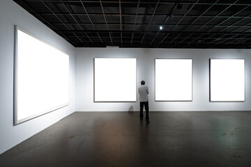 blank frame in gallery