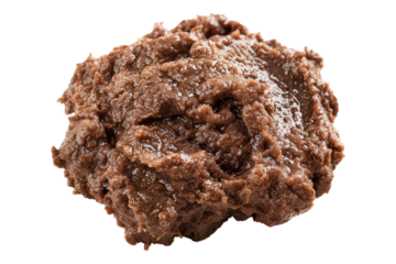 Traditional meat paste isolated on transparent background