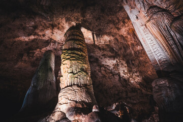 Stalgmite named the giant in Carlsbad cavern