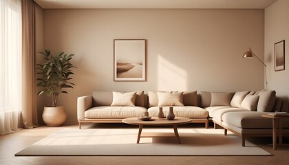 Photo interior modern design room 3D illustration