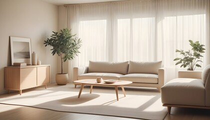Photo interior modern design room 3D illustration