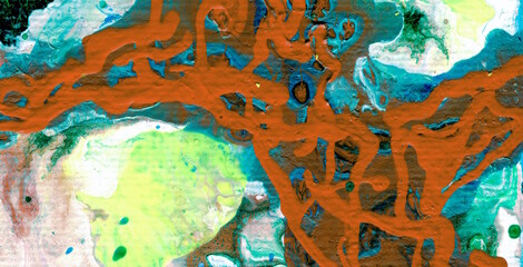 Lively and Intricate Psychedelic Patterns Merging into a Captivating Abstract Composition
