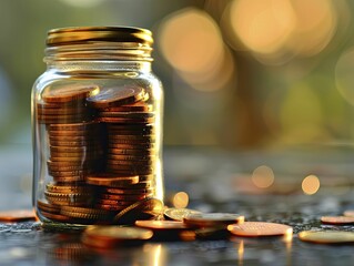 Building financial security through consistent saving, turning small contributions into significant wealth