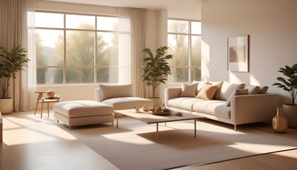 Photo interior modern design room 3D illustration