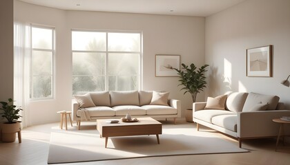 Photo interior modern design room 3D illustration