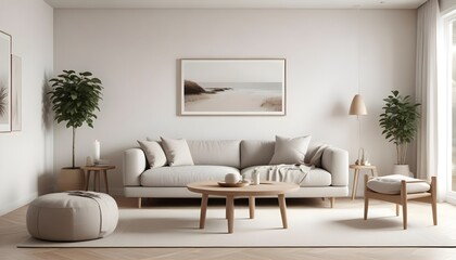 Photo interior modern design room 3D illustration