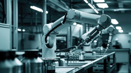 Robotics technology, industrial machinery, AI, automated systems, manufacturing robots, production efficiency, smart factory, engineering 