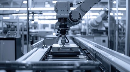 Robotics technology, industrial machinery, AI, automated systems, manufacturing robots, production efficiency, smart factory, engineering 