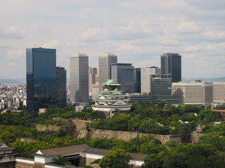 大阪ビジネスパークと大阪城