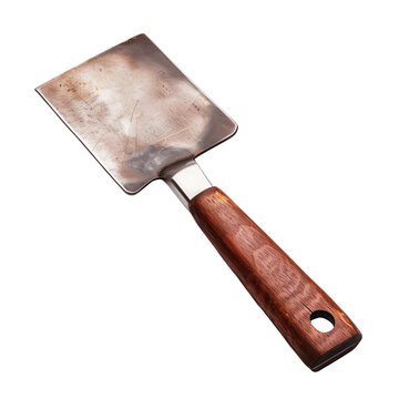 Kitchen utensils - Meat claever on white background