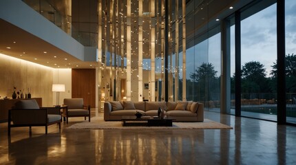 minimalist modern living room reflecting the timeless elegance