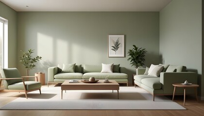 Fototapeta premium Photo interior modern design room 3D illustration