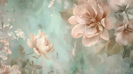 pastel bloom design, nostalgic blossoms, embodies sentiment of love and gratitude. generative ai