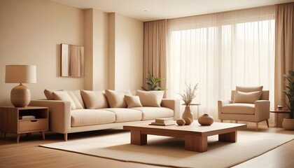 Fototapeta premium Photo interior modern design room 3D illustration