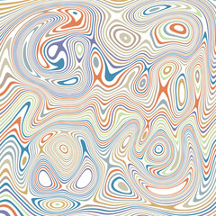 ABSTRACT ILLUSTRATION MARBLED TEXTURE LIQUIFY PSYCHEDELIC PASTEL SOFT COLORFUL DESIGN. OPTICAL ILLUSION BACKGROUND VECTOR DESIGN