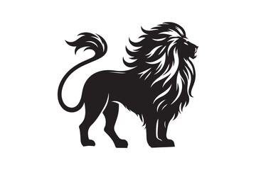  Lion silhouette vector art illustration