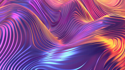 Wavy 3D Sculptures Background, vibrant and fluid, with interwoven forms and shiny textures, set against a pastel gradient backdrop