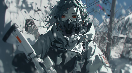 cyberpunk anime vintage 2, AI-generated