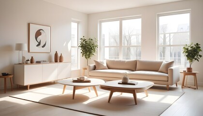 Photo interior modern design room 3D illustration