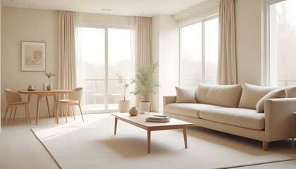 Photo interior modern design room 3D illustration