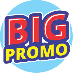 Big Promo Text Advertising Vector 