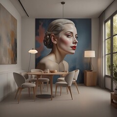 Moderne Kunst. Generative AI Technologie