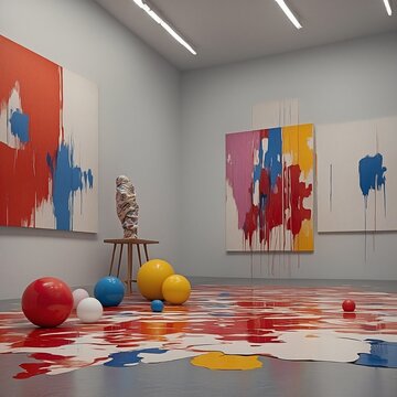 Moderne Kunst. Generative AI Technologie