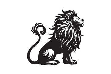  Lion silhouette vector art illustration