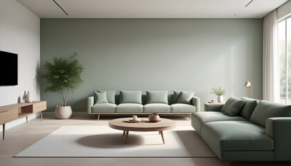 Fototapeta premium Photo interior modern design room 3D illustration