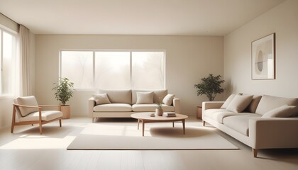 Photo interior modern design room 3D illustration
