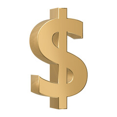 Dollar Symbol Sign 3D Render