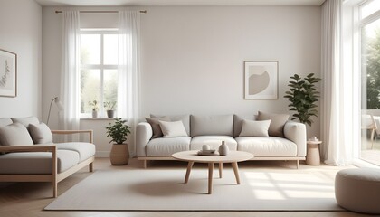 Photo interior modern design room 3D illustration