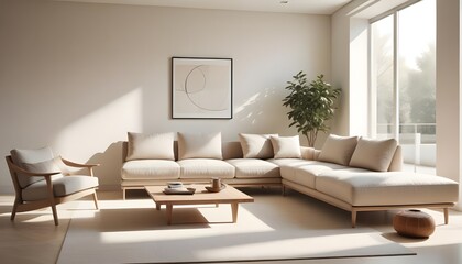 Obraz premium Photo interior modern design room 3D illustration