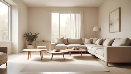 Fototapeta premium Photo interior modern design room 3D illustration