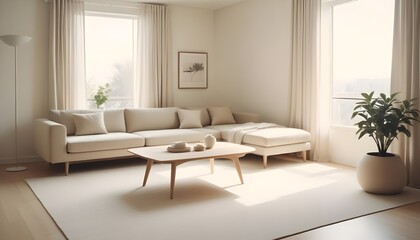 Photo interior modern design room 3D illustration