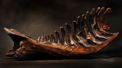 A large bone with many small bones attached to it