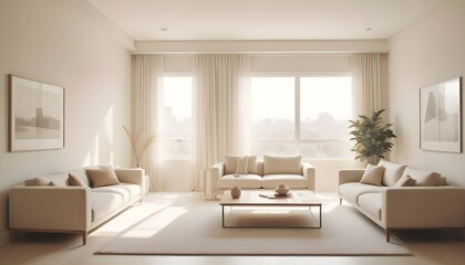Photo interior modern design room 3D illustration