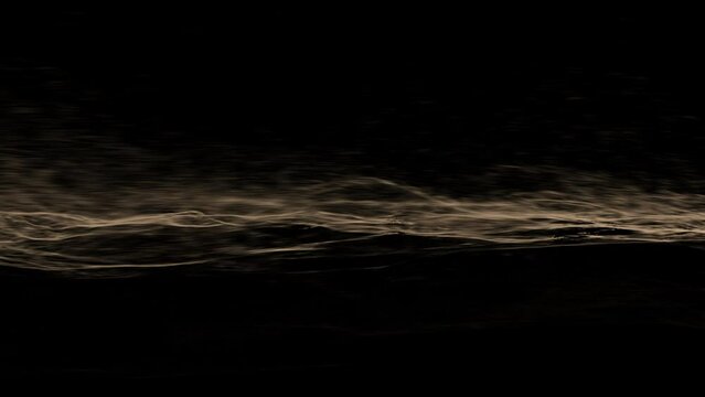 4k sand dust wind side dune black background