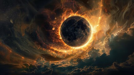 Stunning Image: Solar Eclipse Capturing Celestial Dance