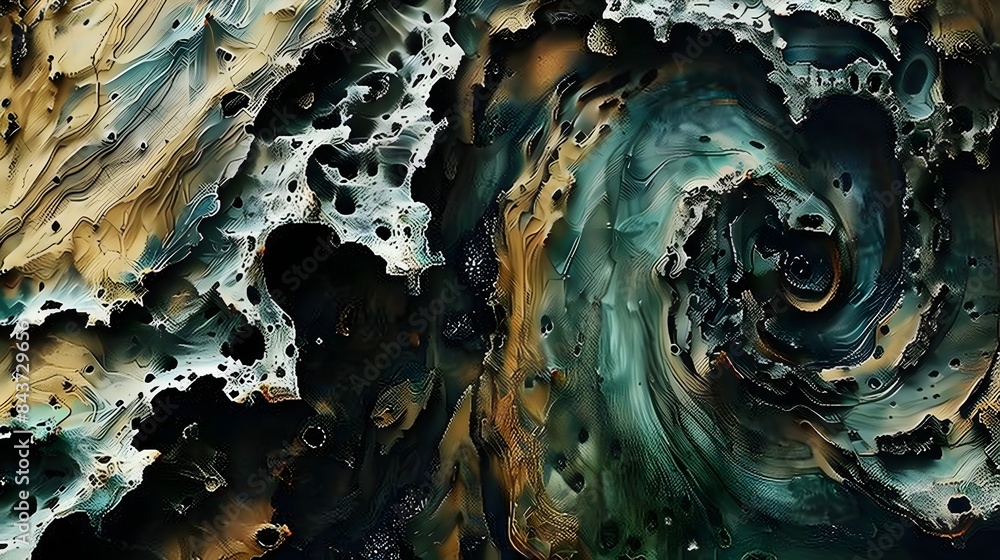 Aufkleber mesmerizing swirl of color and motion a captivating abstract digital art composition