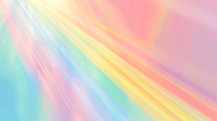 Obraz premium Blurred Pastel Rainbow Background with Vector Illustration, Gradient Color