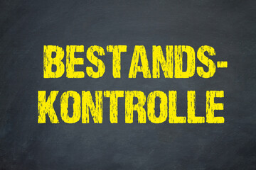 Fototapeta premium Bestandskontrolle 