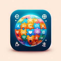 Language Learning App Icon design