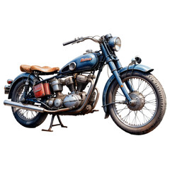 Fototapeta premium Watercolor Classic Motorcycle PNG